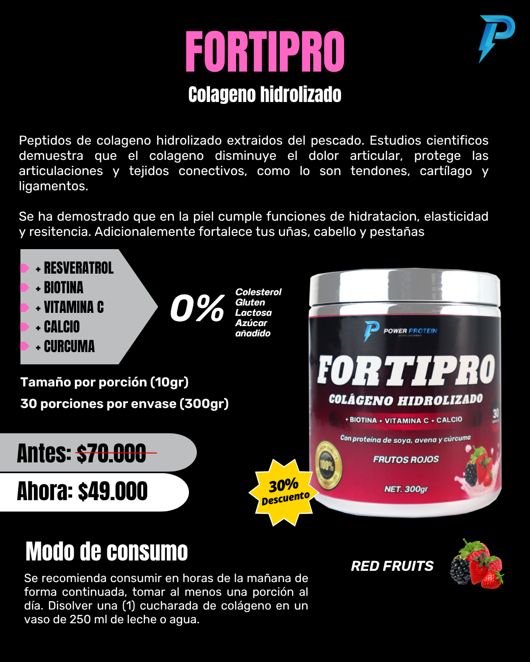 COLAGENO HIDROLIZADO - 300gr - Image 2